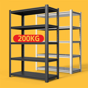 Estantería Metálica Ajustable sin Pernos de Alta Capacidad de Carga, Estantería de Acero de 5 Niveles <span class=keywords><strong>para</strong></span> Almacén - Product Image 3