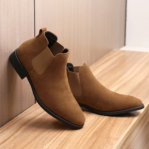 Botas Casuales Impermeables para Hombre, Diseño Nuevo, Botas Chelsea Cómodas, Zapatos de Cuero, Botas para Hombre - Product Image 5
