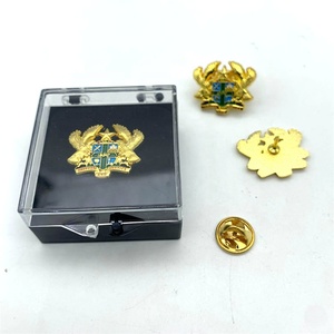 Ghana Cao Hoa Hồng Quốc Gia Biểu Tượng Tự Do Và Công Lý Kim Loại Ve Áo Pin Phù Hiệu - Product Image 4