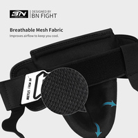 Protège-aine rembourré BN Boxing, protège-aine noir pour la boxe, le taekwondo, le MMA, l'entraînement de combat pour adultes