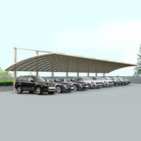Cochera de Aluminio Tipo Cantilever con Diseño Moderno para Entrada de Vehículos y Área de Estacionamiento de Villas