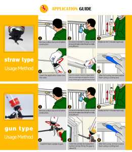 Mousse PU monocomposant à durcissement par l'humidité K66 pour basses températures -18°C ° Isolation à haute adhérence sans fissures - Product Image 2
