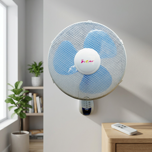 Ventilatore da parete oscillante con telecomando 45W 40cm 230V 3 velocità (F-Bright 2433408) - Product Image 2