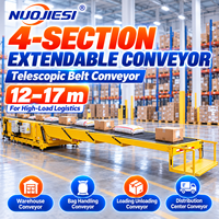Convoyeur télescopique à longue portée 4 sections pour centre de distribution d'entrepôt et hub logistique – Fabrication de convoyeurs à rouleaux