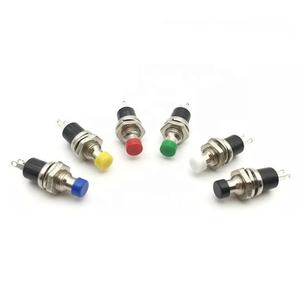 Wintai-tech Sakelar Tombol Tekan Mini PBS-110, Tombol Tekan Sepeda Motor 2 Pin - Product Image 1