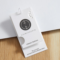Étiquettes de prix personnalisées de luxe avec logo imprimé UV, étiquettes pour vêtements, sacs de marque, chaussures, étiquettes en papier