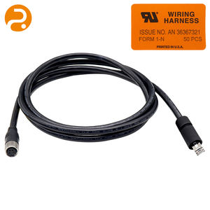 Cabo de Rede Industrial M12 4 Pinos Macho para <span class=keywords><strong>RJ45</strong></span> Macho, Blindado e à Prova d'Água, para Câmera de Sensor de Automação - Product Image 2
