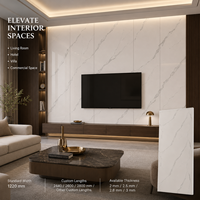 Panneau mural en PVC imperméable à haute brillance MORLENX, imitation marbre blanc veiné gris, pour chambre à coucher, salon, hôtel