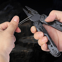 Pince à bec effilé multifonction pour l'extérieur, couteau pliant et ciseaux de camping, outil combiné portable EDC