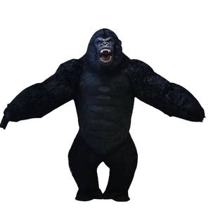 Olay promosyon şişme kral Kong Gorilla peluş maskot yetişkinler için kostüm cadılar bayramı karnaval Unisex iğne algılama - Product Image 2