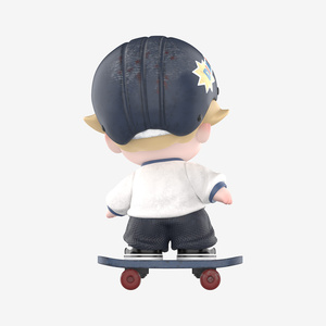Figura Coleccionable Auténtica POP MART DIMOO WORLD X <span class=keywords><strong>VANS</strong></span> Ride the Dream, Juguete Artístico de Skateboard Boy, Regalo, Adorno de Escritorio - Product Image 3