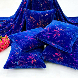 Wholesale Velvet Printed Fabric with Foil Design for Clothing Manufacturers Fashion Brands and Garment Production - Product Image 1