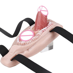 FAAK Nuevo diseño Realista <span class=keywords><strong>Strapon</strong></span> Dildo Grinder SexToy Silicona Masturbación femenina Productos Masajeador vaginal para adultos Lesbina Gay - Product Image 1