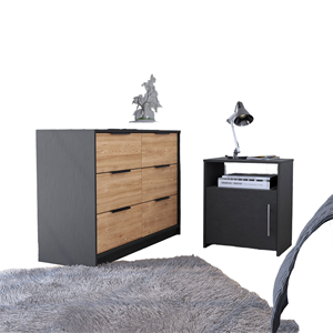 Juego de Cama de Lujo Personalizado por el Fabricante, Cabecera Grande, Tamaño King, Último Modelo Italiano Moderno de Madera Maciza, Garantía de 10 Años - Product Image 1