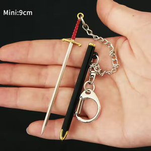 Roronoa Zoro 9cm Metalls chwert Schlüssel bund Mini Kitetsu <span class=keywords><strong>Shisui</strong></span> Wado Ichimonji Yama Todes chirurg Trafalgar Law Katana Schwert für - Product Image 3