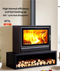 <span class=keywords><strong>Estufa</strong></span> de <span class=keywords><strong>Leña</strong></span> Moderna de Vidrio Transparente Resistente a Altas Temperaturas para Uso Interior Independiente en Salas de Estar, Hoteles, Villas y Apartamentos - Product Image 3