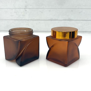 Bocal <span class=keywords><strong>en</strong></span> verre d'aromathérapie de 100 ml, bougeoir décoratif sans flamme, fait main, flacon de parfum, couleur ambre teinté, pour la maison et la chambre à coucher - Product Image 4