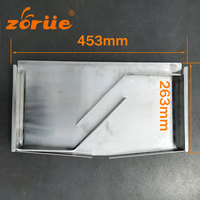 Nouveau présentoir de ruche en acier inoxydable d'apiculture avec cadre en nid d'abeille plateau de couverture ouvert pour le miel qui coule Garantie 1 an