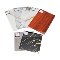 Plaque de marbre PVC traitée aux UV, imperméable, ignifuge, épaisseur personnalisée 2,5-4 mm, service de découpe, fabricant de panneaux muraux