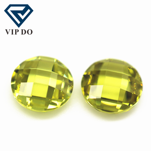 5A qualità di grado 3mm-12mm forma rotonda doppia scacchiera tagliata oliva cubic zirconia gemme sciolte griglia sintetica tagliata pietre CZ - Product Image 3
