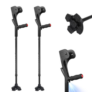 Béquille réglable en alliage d'aluminium Yokaboze, légère, pour la rééducation et l'aide à la marche - Product Image 4