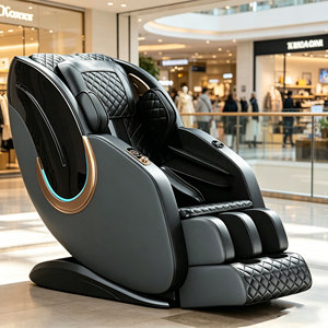 Chaise de massage corporel commerciale de luxe la plus populaire 2026 en cuir PU pratique, vente par scan de code - Product Image 1