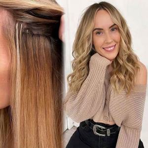 Hot Selling Invisible Double Drawn Natural Kinky Mini Real Curly Yaki Raw Remy Tape in Hair <b>Extensions</b> 100% Human Hair - Product Image 5