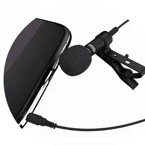 PUJIMAX clip on microfone de lapela 3.5 milímetros wired microfone portátil para o telefone e laptop mini microfones