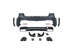 Kit Completo di Aggiornamento Paraurti Anteriore e Posteriore Stile <span class=keywords><strong>GLS</strong></span> 63 per Mercedes-Benz <span class=keywords><strong>GLS</strong></span> X166 2016-2019 - Product Image 2