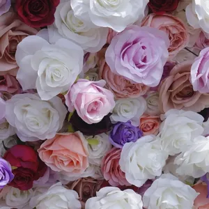 Panel de Pared Floral Artificial Kewei 1014, Fondo de Pared Floral Morado, Fondo de Pared Floral Rosa para Fotomatón - Product Image 4