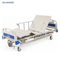 Lit d'hôpital manuel réglable à 3 fonctions, directement de l'usine, avec panneaux en ABS, pour les distributeurs d'Asie du Sud-Est et les soins à domicile pour personnes âgées