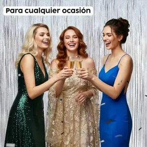 10 Tende Metalliche, Decorazione per Feste 200x100cm - Product Image 5