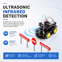 Tscinbuny STEM Programación 4WD Smart Robot Car Kit C/C ++ Proyecto DIY Education Robot Kit