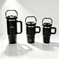 Bec amovible chaud sans BPA 14oz 20oz 30oz gobelet de voyage 30oz ProTour gobelet en paille à rabat détachable étanche avec couvercle à poignée