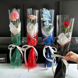 20 feuilles/paquet, pochette en plastique pour bouquet de fleurs, emballage pour fleurs, pour la Saint-Valentin - Product Image 1