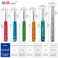 Kit d'outils pour connecteurs Deutsch JRready ST5257-PRO pour 4 connecteurs # 8 # 16 # 12 # 20 #   Outil de retrait de broches pour contacts solides/estampés 6-22 AWG pour Deutsch