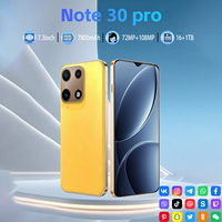Note30 Pro Versión Global, Teléfono Inteligente Android 5G 2026, 16GB 1TB, Pantalla Grande de 7.3 Pulgadas, Batería de Gran Capacidad, Cámara de 108MP, Doble SIM para Negocios