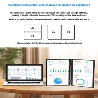 15,6 Zoll 2,5 K Ultra-Clear tragbares Dual-Screen-Display 360 Flip-Wandbehang-Computer mit IPS-Panel Typ C LED-Bildschirm typ