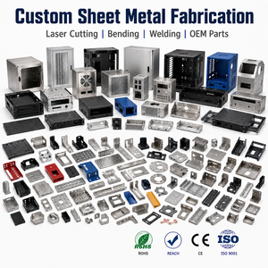 บริการผลิตชิ้นส่วนโลหะแผ่นตามมาตรฐาน ISO 9001 ผลิตภัณฑ์โลหะแผ่นที่มีความต้องการสูง บริการตัดเลเซอร์ ปั๊มขึ้นรูป พับ และเชื่อมโลหะ - Product Image 1