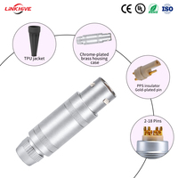 Connecteur de prise droite sur mesure 0S-3S, 2-18 broches, haute tension, aérospatial, électrique, push-pull, auto-bloquant, compatible
