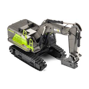 Huina Kids Diecast Construction Site Foreuse Camion <span class=keywords><strong>Jouet</strong></span> 1/50 Échelle 1723 Heavy Duty Alliage Drill Digger Camion pour Enfants - Product Image 1