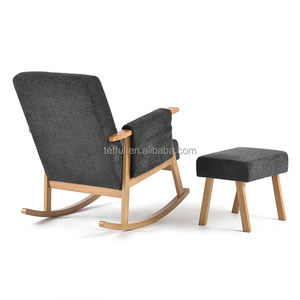 Silla de lactancia ergonómica con reposapiés para la habitación del bebé, para una lactancia suave del recién nacido - Product Image 5