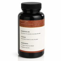 Capsules de Complexe de Champignons Premium 12-en-1 Crinière de Lion, Shiitake, Queue de Dinde – Soutien Immunitaire – 120 Comprimés – Marque Privée ODM