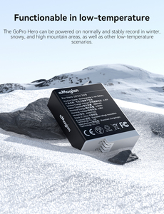 Pin hiệu năng cao AMagisn cho <span class=keywords><strong>GoPro</strong></span> Hero 12/11/10/9, pin thay thế 1800mAh cho phụ kiện <span class=keywords><strong>camera</strong></span> hành động <span class=keywords><strong>GoPro</strong></span> Black - Product Image 3