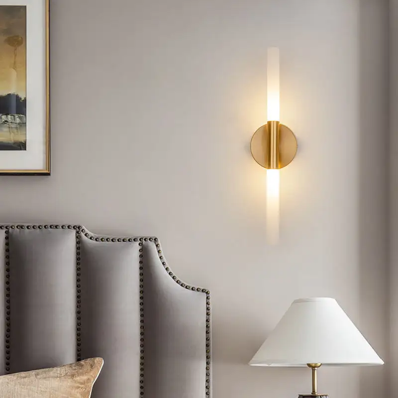 Fabrieksprijs Maatwerk Warm Wit Nordic Verlichting Ontwerp Wandlamp Led Bed Muur Licht Interieur