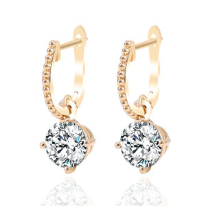 Luxury <b>Earrings</b> Jewelry 18K 14K 10K Yellow Gold Classic Wedding Diamond <b>Fine</b> Custom <b>Earrings</b> 1.2CT Diamond <b>Stud</b> <b>Earrings</b> - Product Image 1