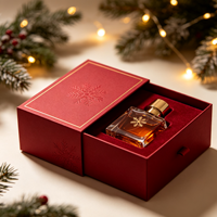 Emballage de parfum personnalisé en gros, boîte magnétique carrée en papier kraft écologique pour cosmétiques, design avec estampage à chaud doré 2 mm