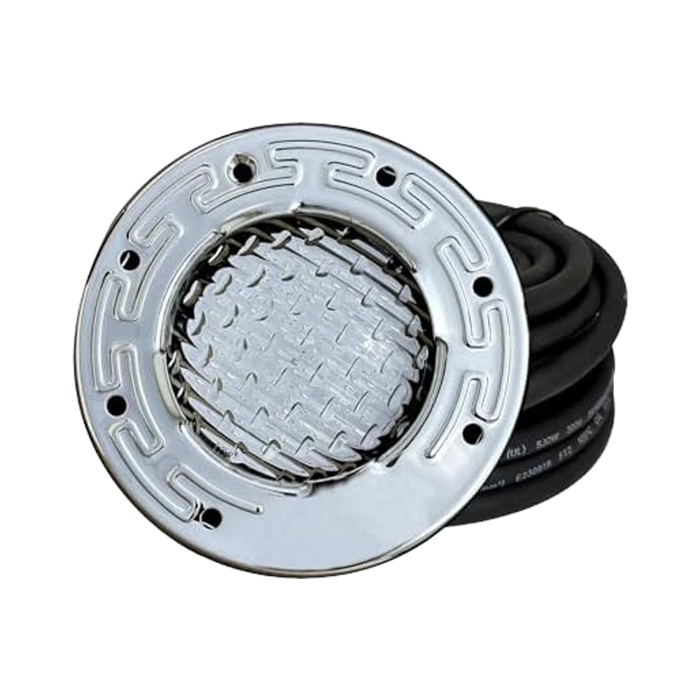 6 Inch LED Pool Lights Stainless Steel 10W White Wet Niche Spa Light AC120V IP68 Waterproof 100ft Cable Indoor Outdoor Pools