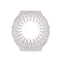 Boîtier de montre en laiton serti de diamants VVS Moissanite pour Casio G-Shock GA2100, compatible avec les pièces de montre en or et argent, vente en gros