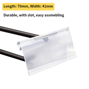 Label Holder PVC Hanging Plastic Price Tag Label Holder For Wire Shelf Display Price Pvc Plastic Shelf Label Holder Hanging Plastic Label